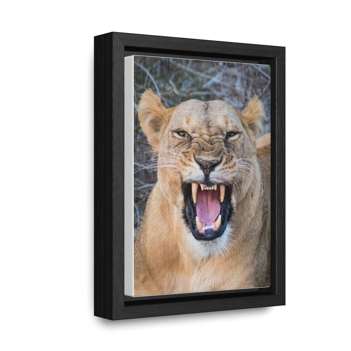 Snarled Smile - Canvas With Frame - Visiting This World