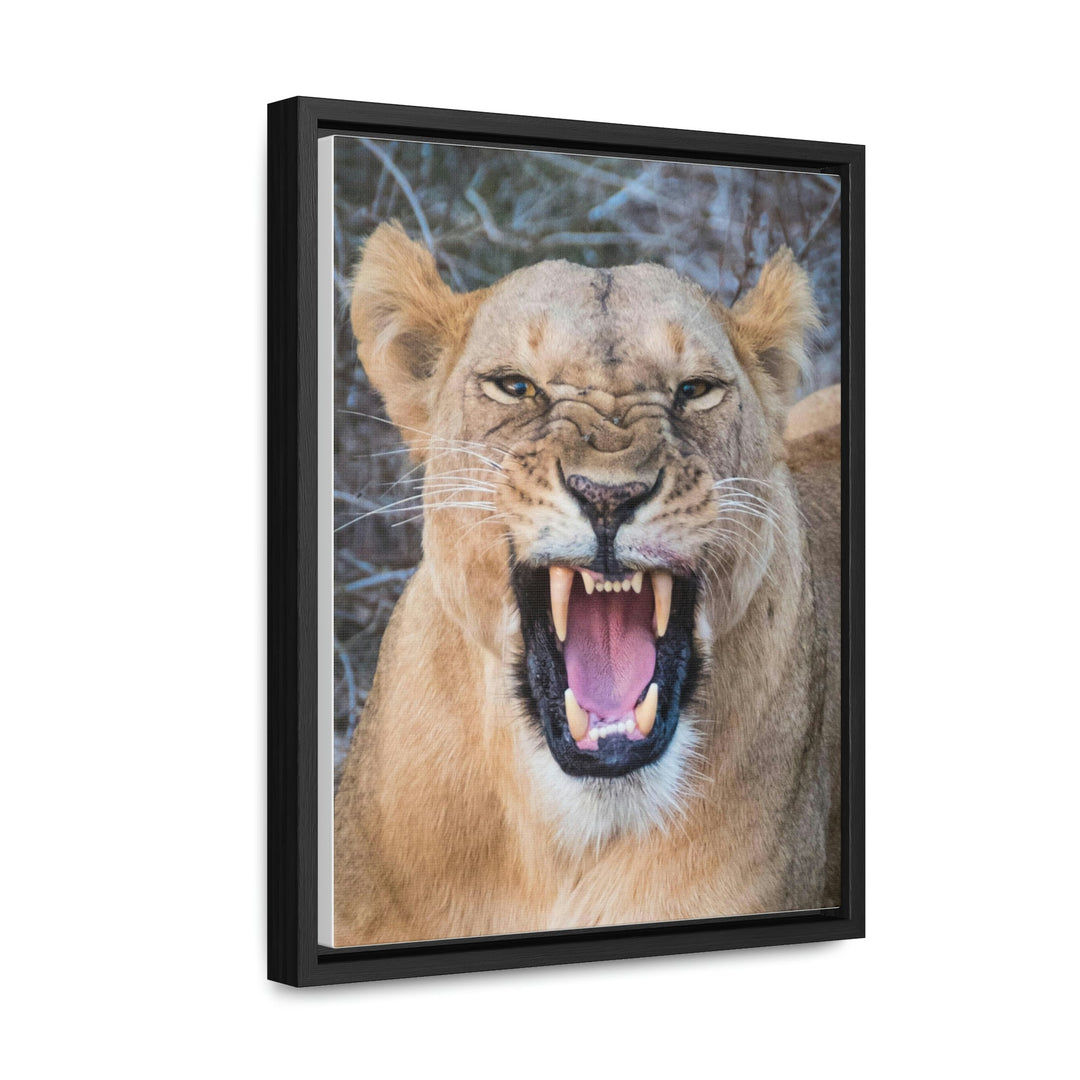 Snarled Smile - Canvas With Frame - Visiting This World