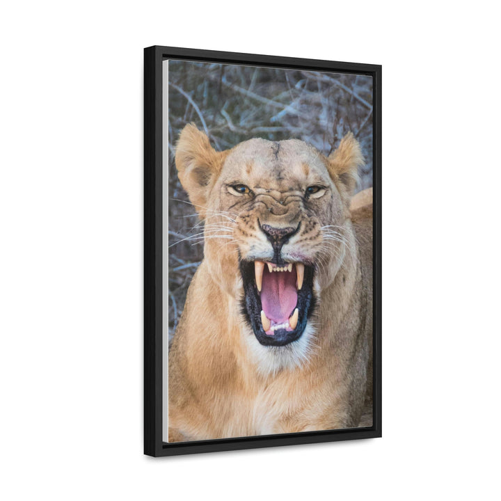 Snarled Smile - Canvas With Frame - Visiting This World