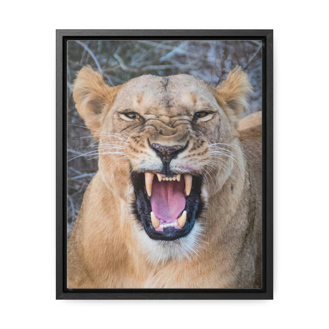 Snarled Smile - Canvas With Frame - Visiting This World