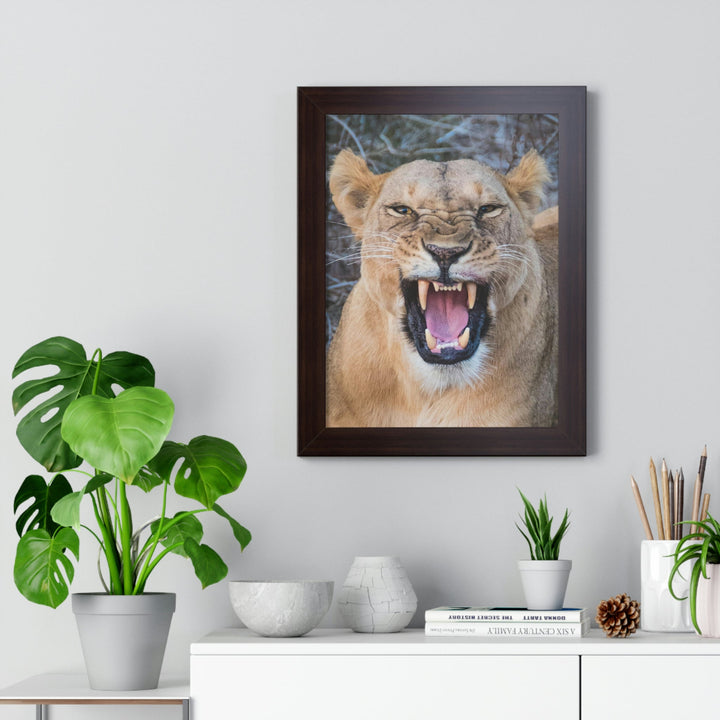 Snarled Smile - Framed Print - Visiting This World