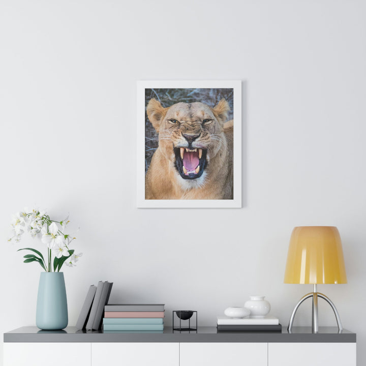 Snarled Smile - Framed Print - Visiting This World