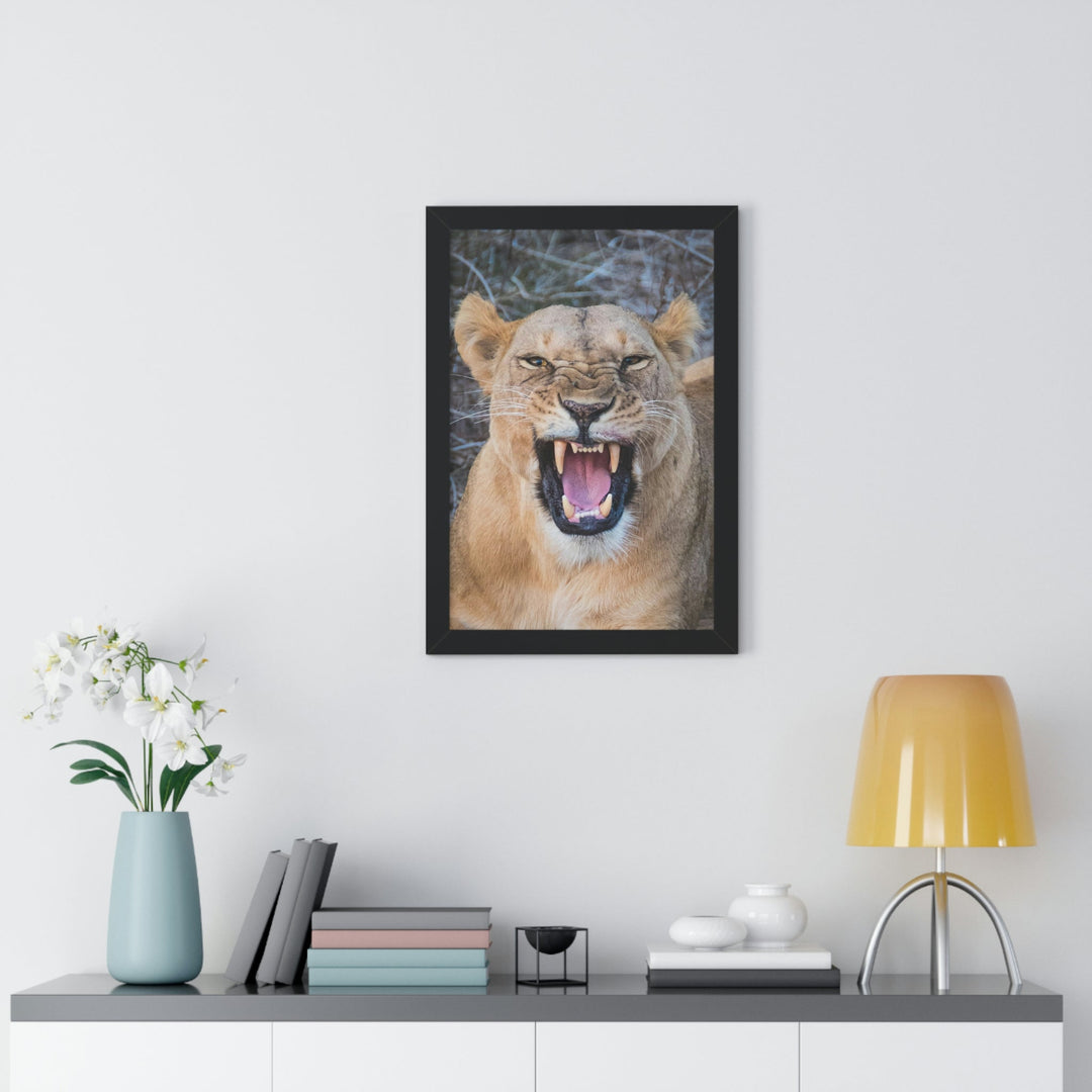 Snarled Smile - Framed Print - Visiting This World