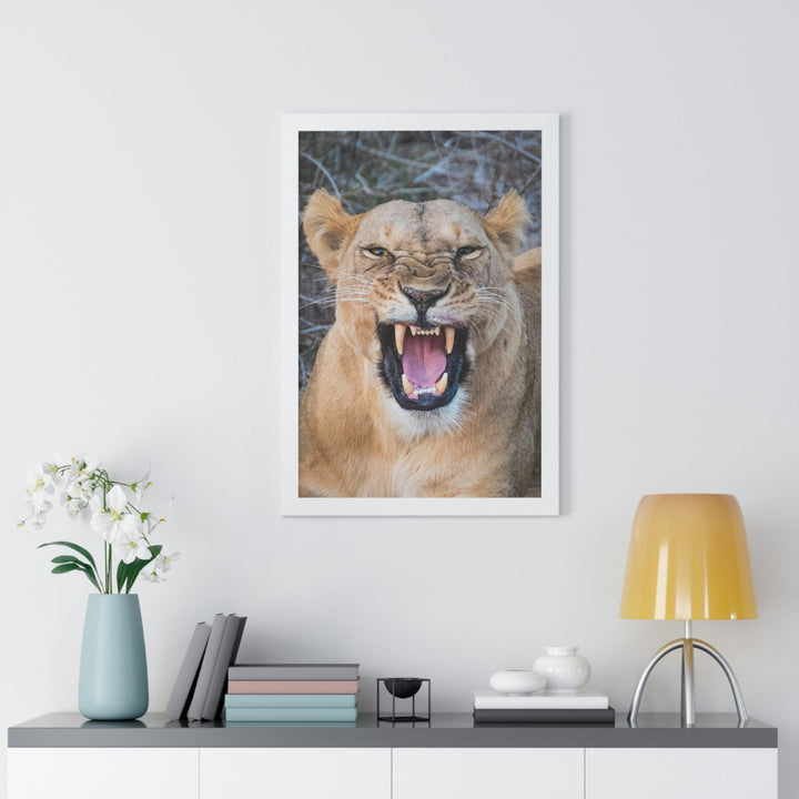 Snarled Smile - Framed Print - Visiting This World