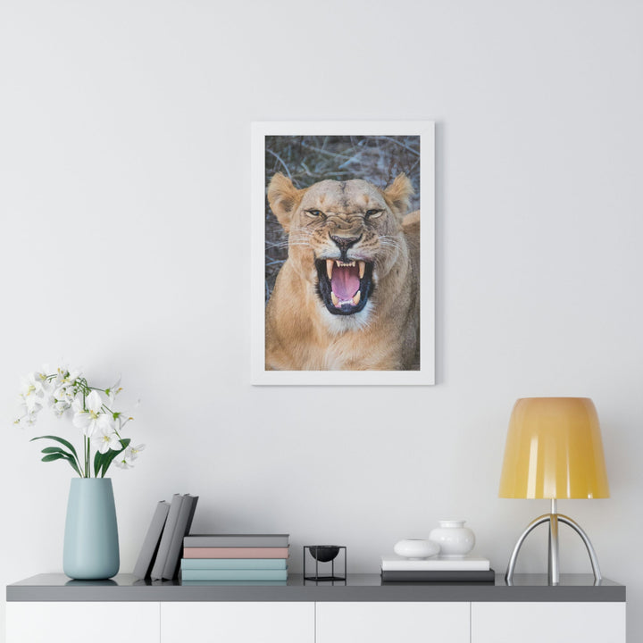 Snarled Smile - Framed Print - Visiting This World