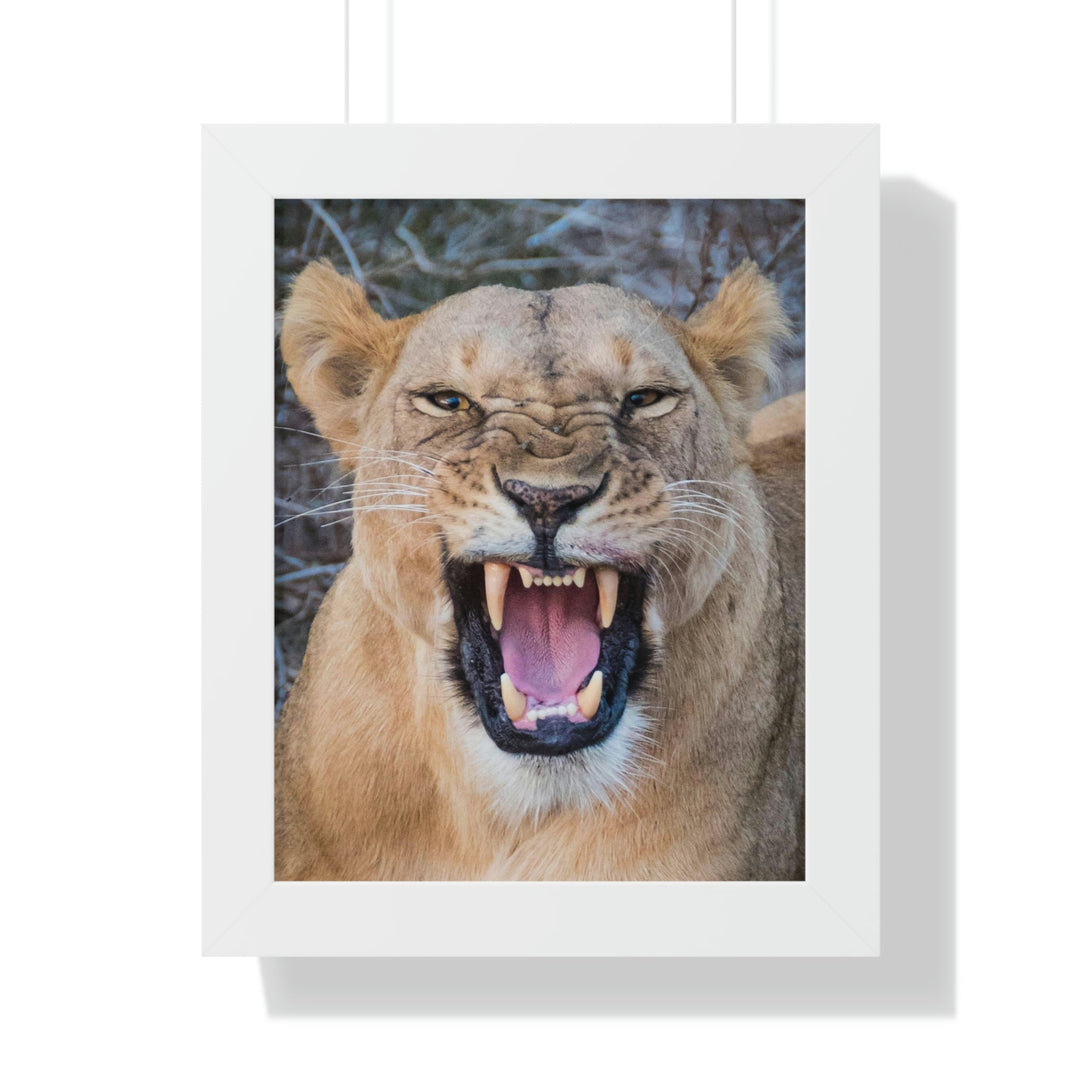 Snarled Smile - Framed Print - Visiting This World