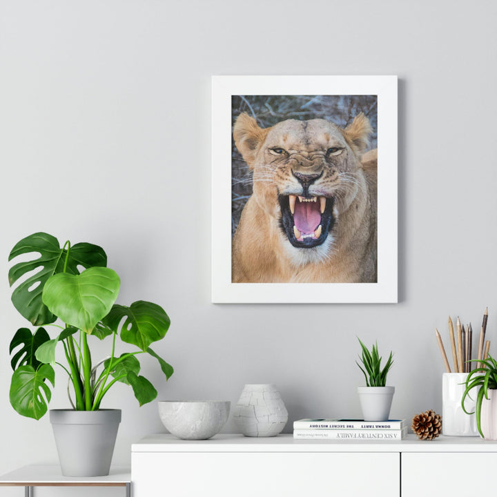 Snarled Smile - Framed Print - Visiting This World