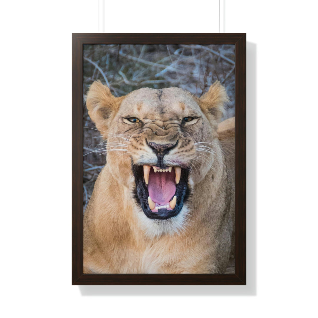 Snarled Smile - Framed Print - Visiting This World