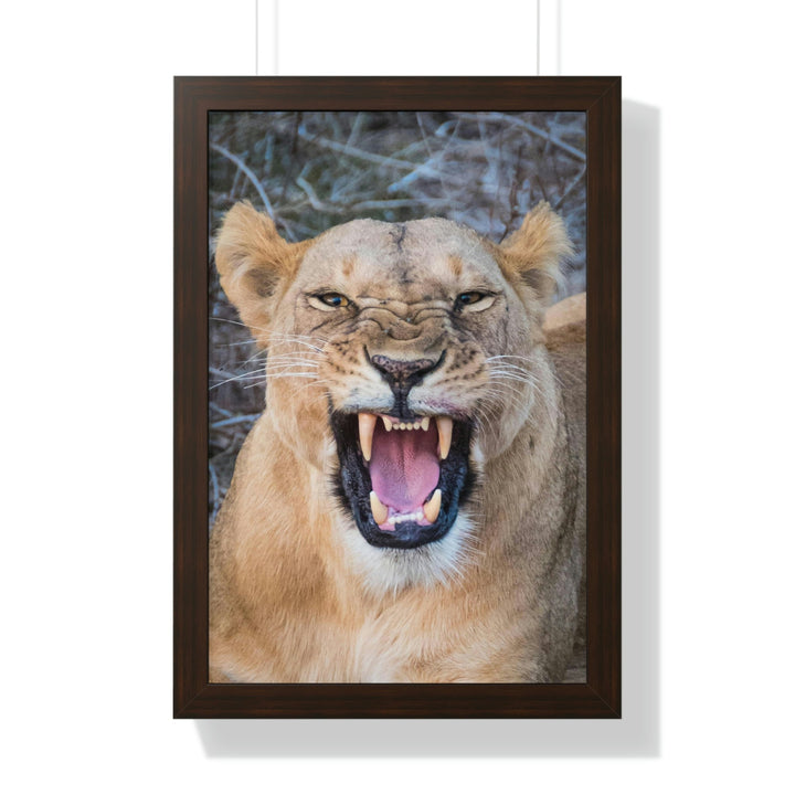 Snarled Smile - Framed Print - Visiting This World