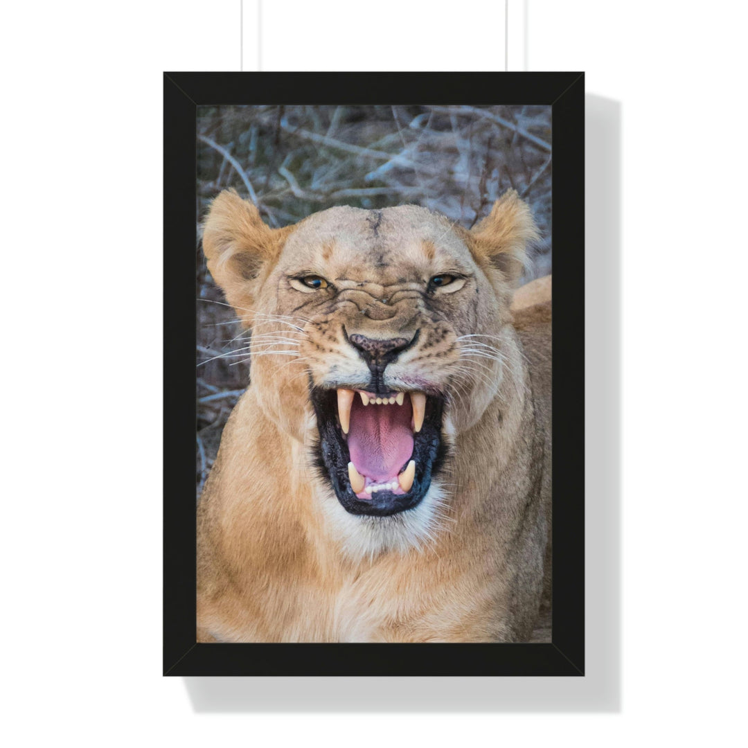 Snarled Smile - Framed Print - Visiting This World