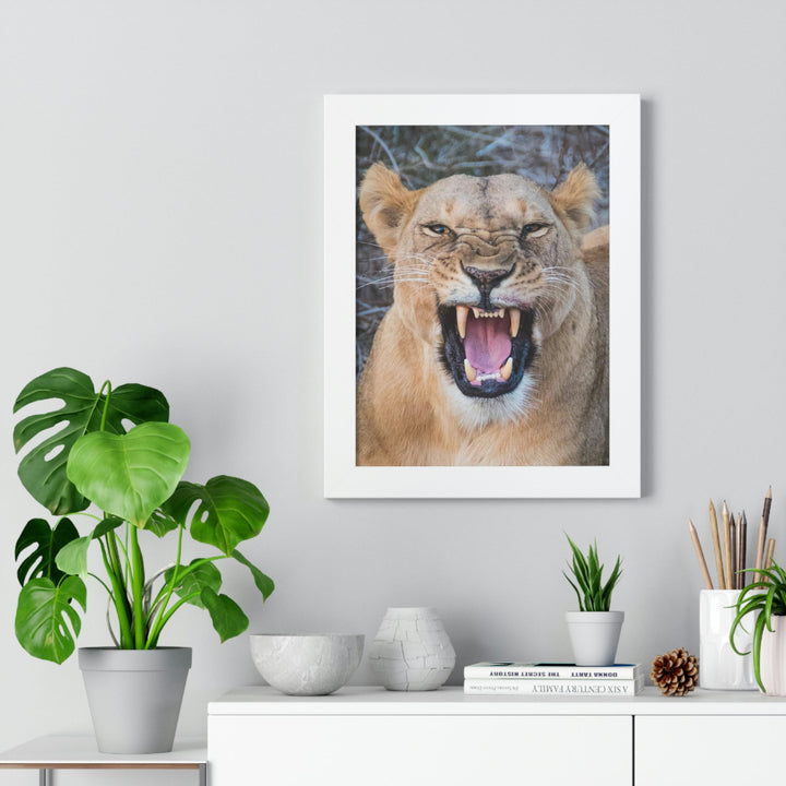 Snarled Smile - Framed Print - Visiting This World