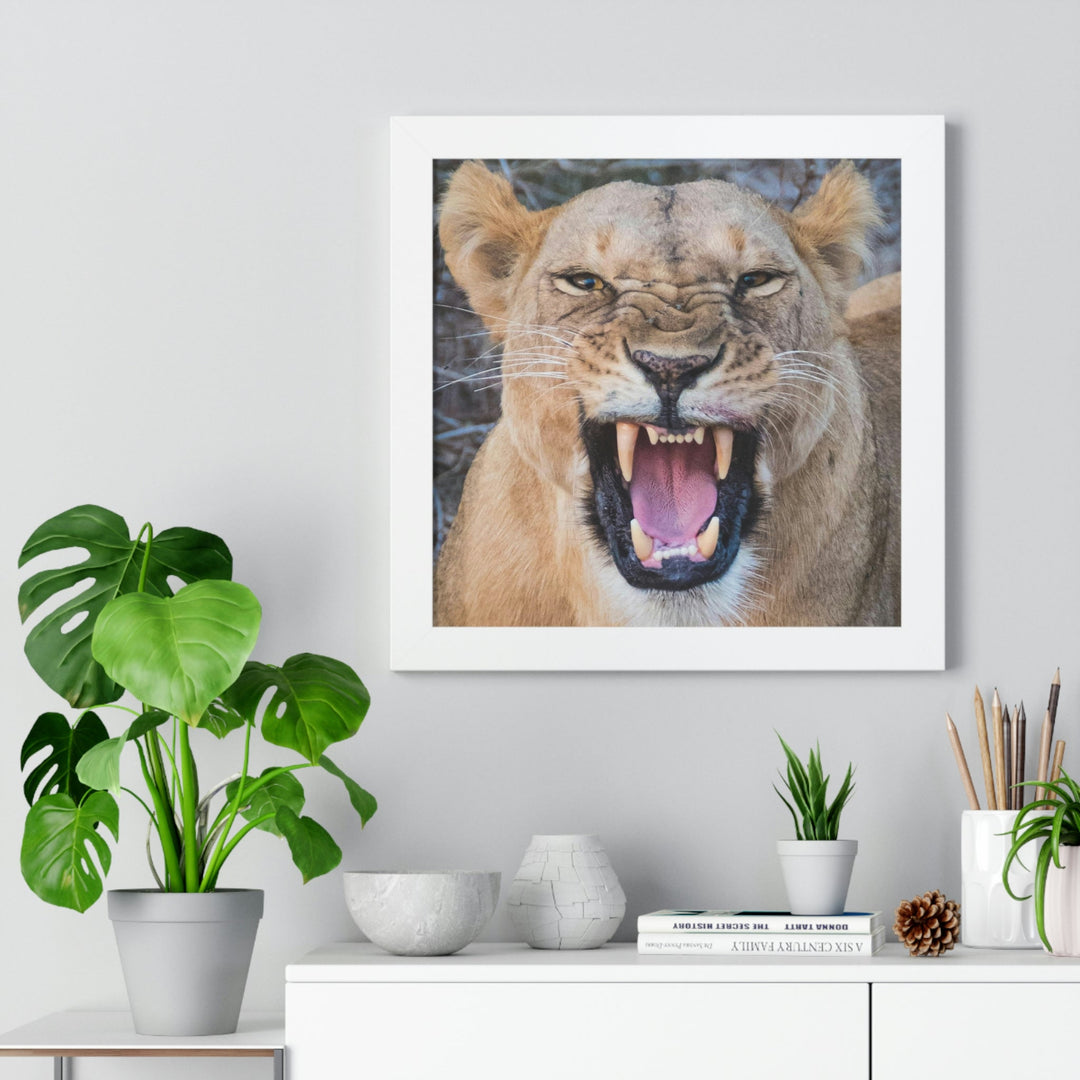 Snarled Smile - Framed Print - Visiting This World