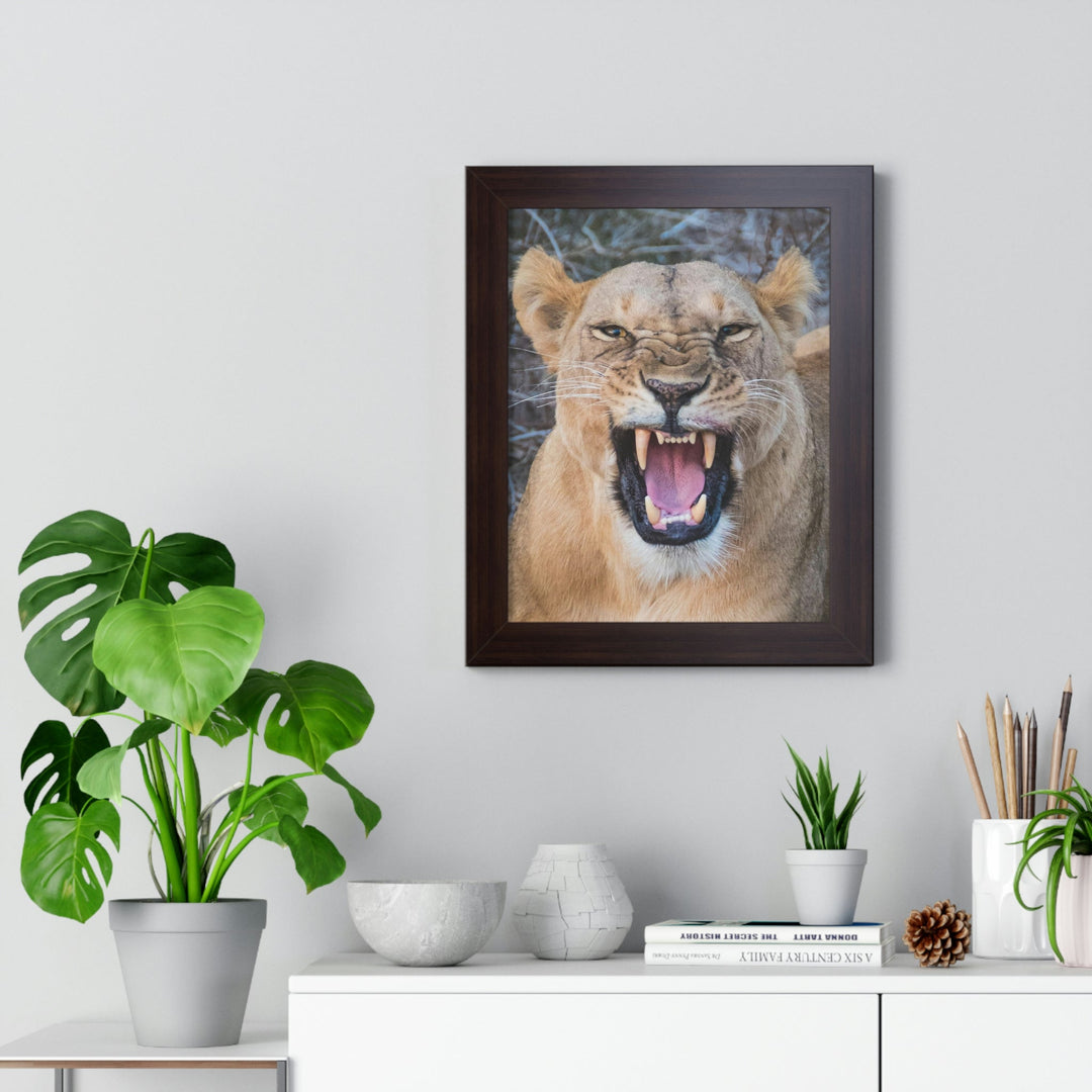 Snarled Smile - Framed Print - Visiting This World