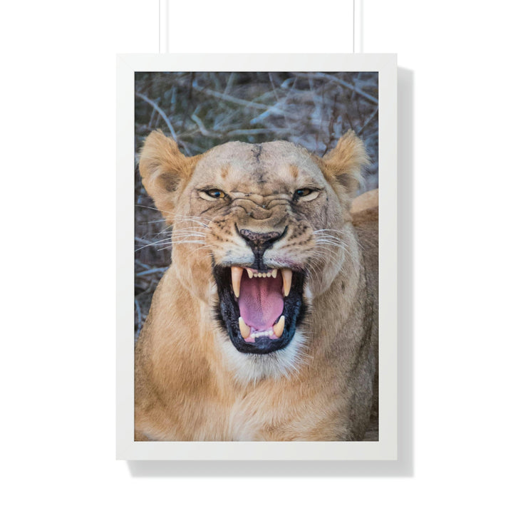 Snarled Smile - Framed Print - Visiting This World