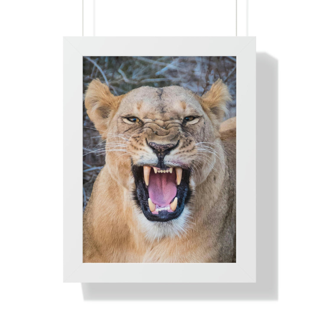 Snarled Smile - Framed Print - Visiting This World