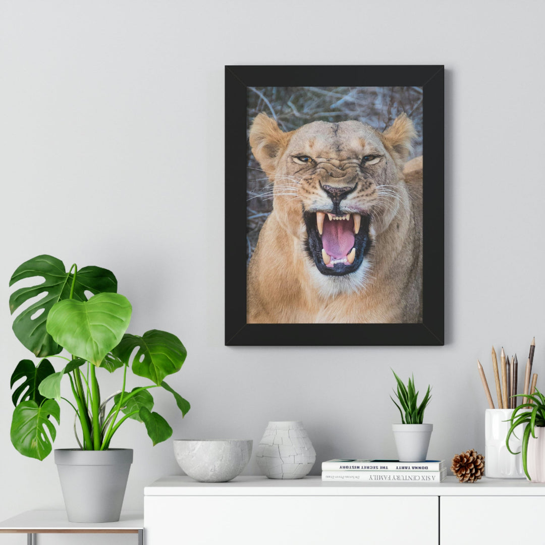 Snarled Smile - Framed Print - Visiting This World