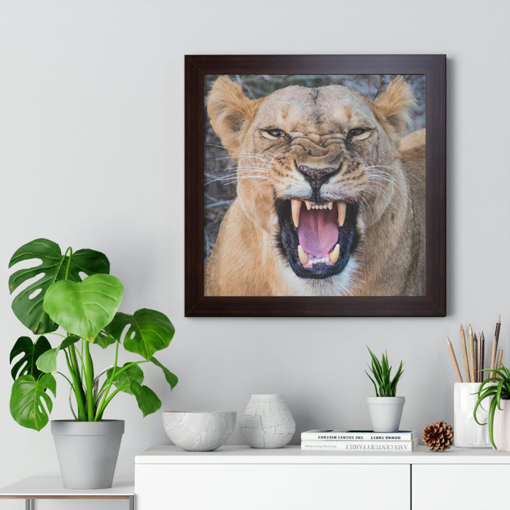 Snarled Smile - Framed Print - Visiting This World