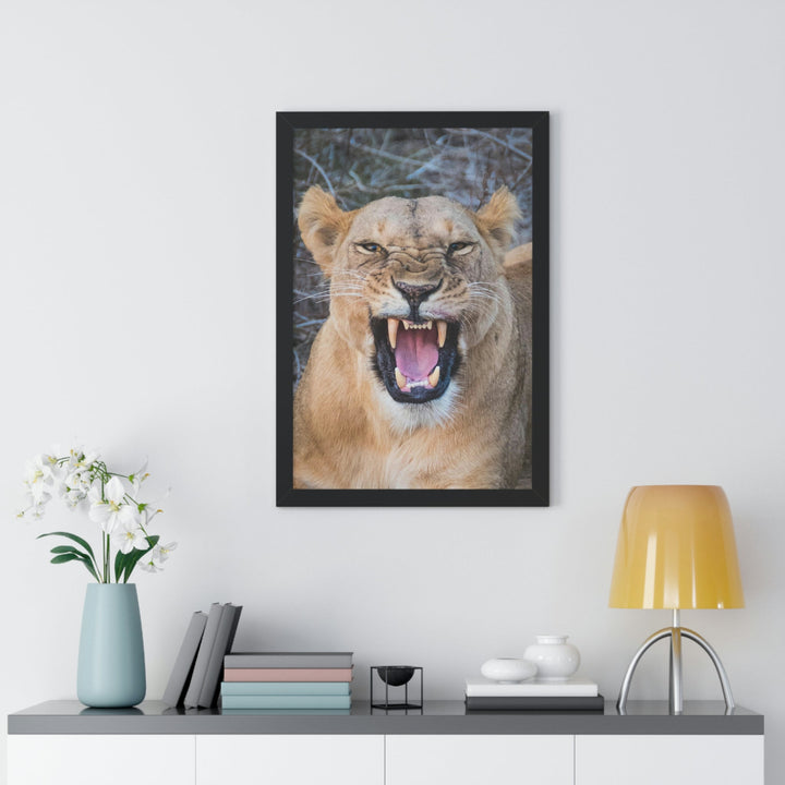 Snarled Smile - Framed Print - Visiting This World