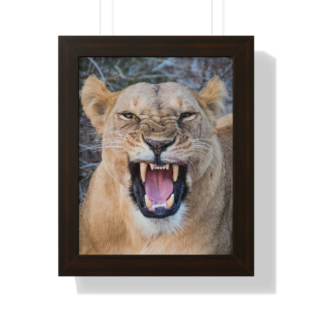 Snarled Smile - Framed Print - Visiting This World