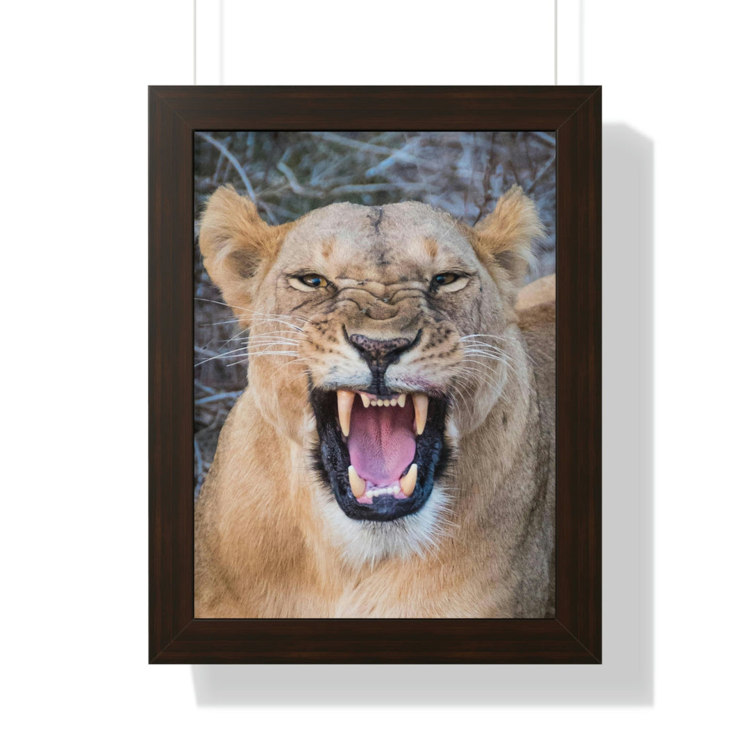 Snarled Smile - Framed Print - Visiting This World