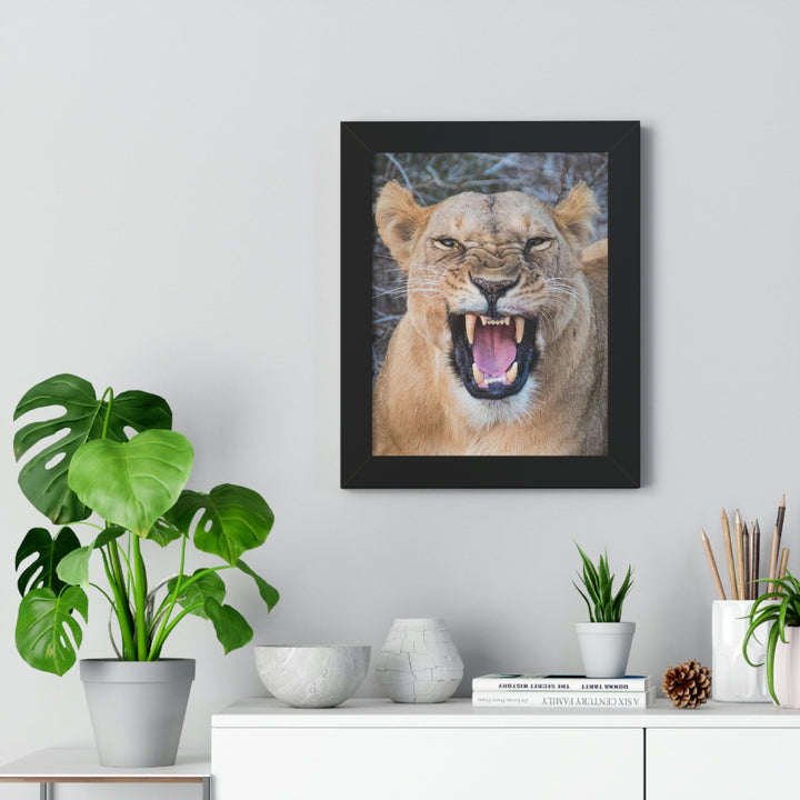 Snarled Smile - Framed Print - Visiting This World