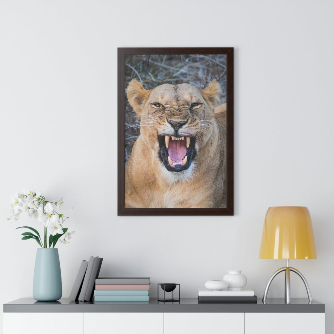 Snarled Smile - Framed Print - Visiting This World