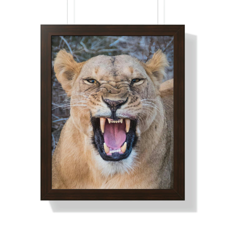 Snarled Smile - Framed Print - Visiting This World