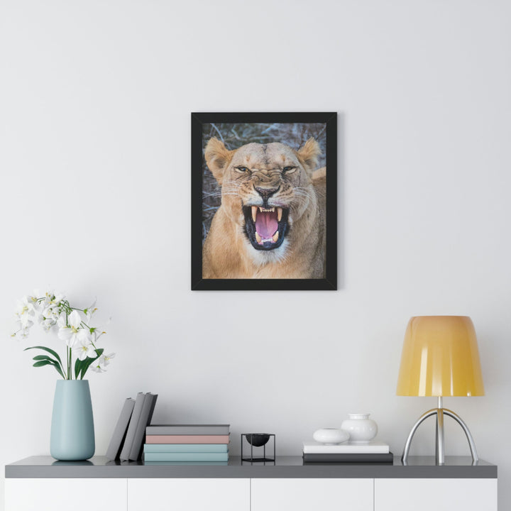 Snarled Smile - Framed Print - Visiting This World