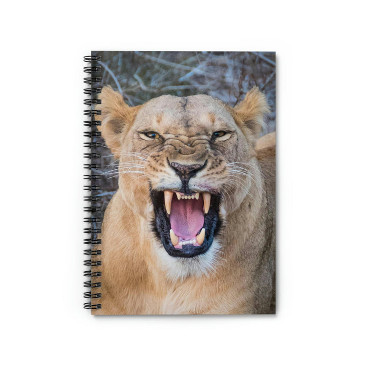 Snarled Smile - Spiral Ruled Line Notebook - Visiting This World