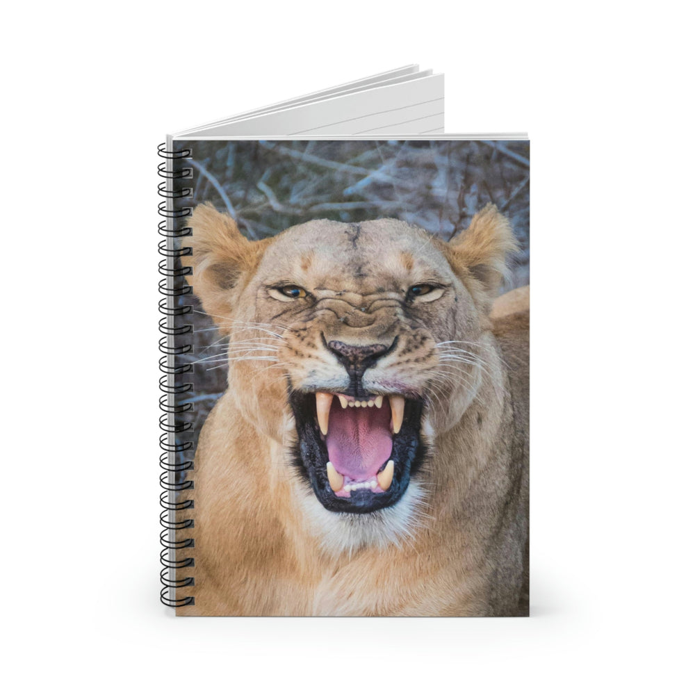 Snarled Smile - Spiral Ruled Line Notebook - Visiting This World