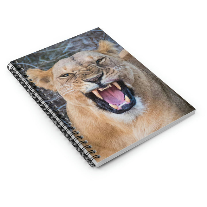 Snarled Smile - Spiral Ruled Line Notebook - Visiting This World