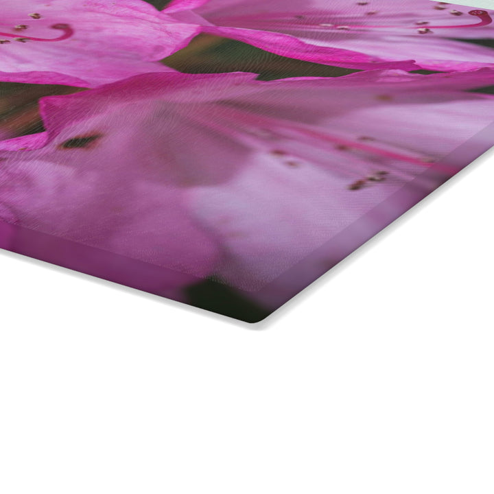 Soft Pinks - Glass Cutting Board - Visiting This World