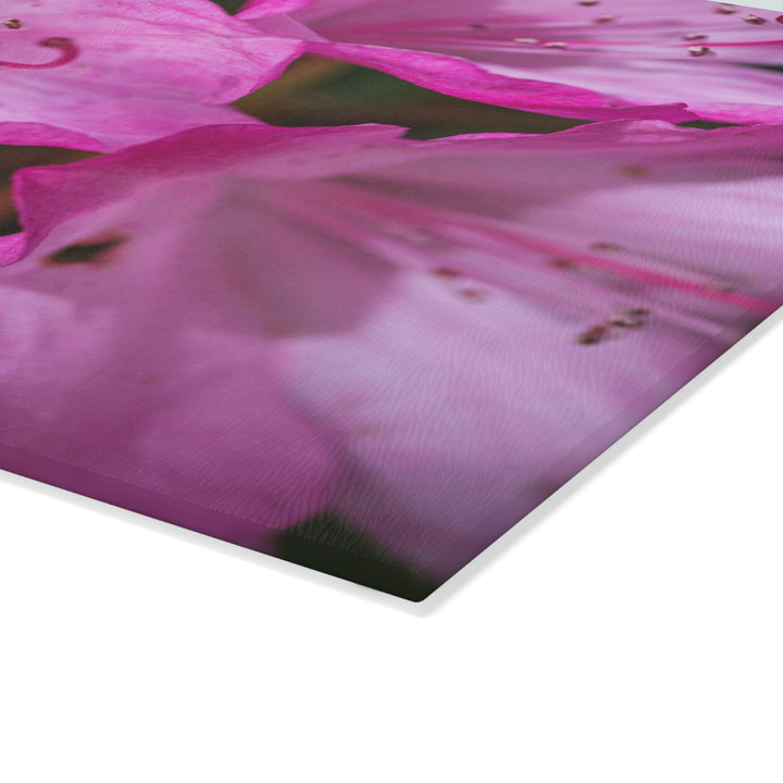 Soft Pinks - Glass Cutting Board - Visiting This World