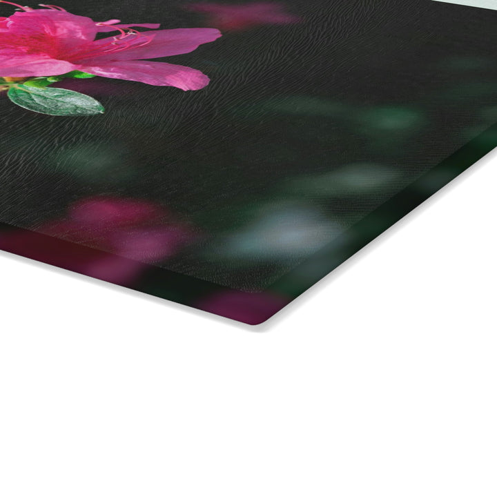 Standout Azalea - Glass Cutting Board - Visiting This World