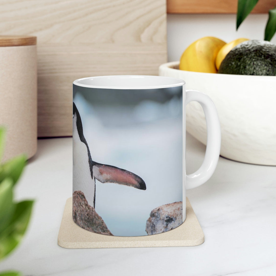 Stretched Penguin - Ceramic Mug 11oz - Visiting This World