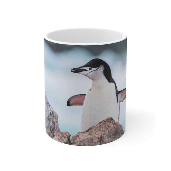 Stretched Penguin - Ceramic Mug 11oz - Visiting This World