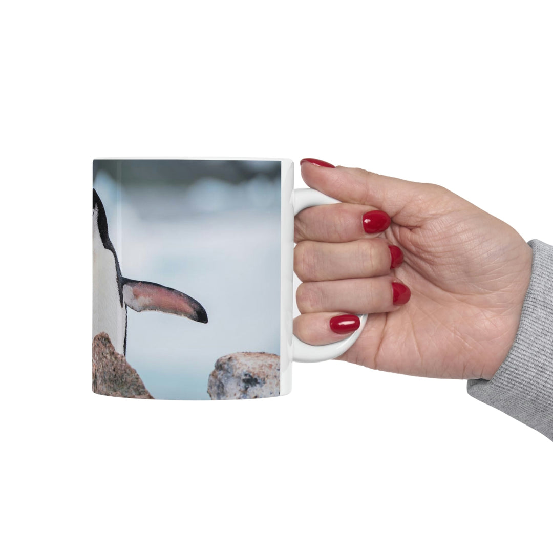 Stretched Penguin - Ceramic Mug 11oz - Visiting This World