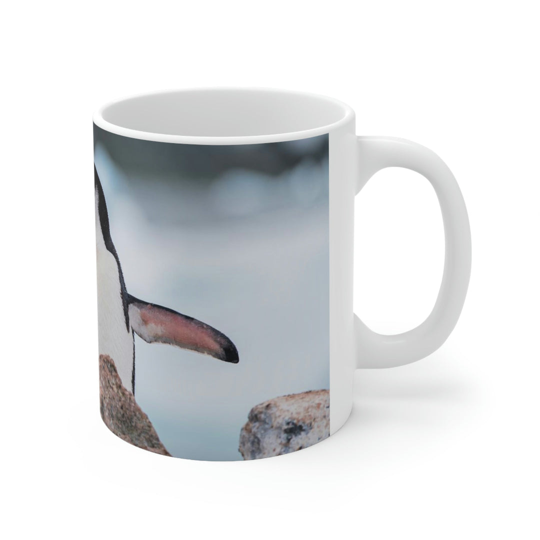 Stretched Penguin - Ceramic Mug 11oz - Visiting This World