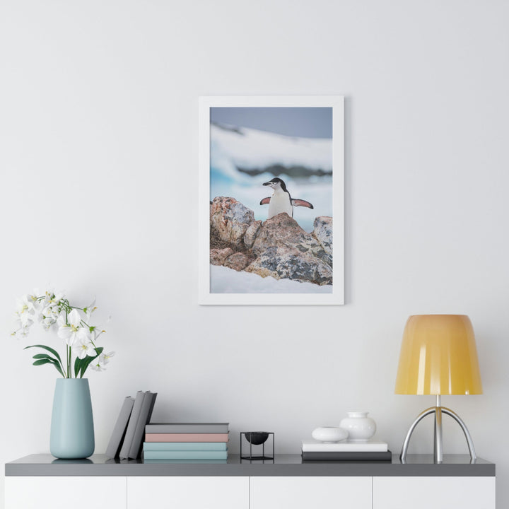 Stretched Penguin - Framed Print - Visiting This World