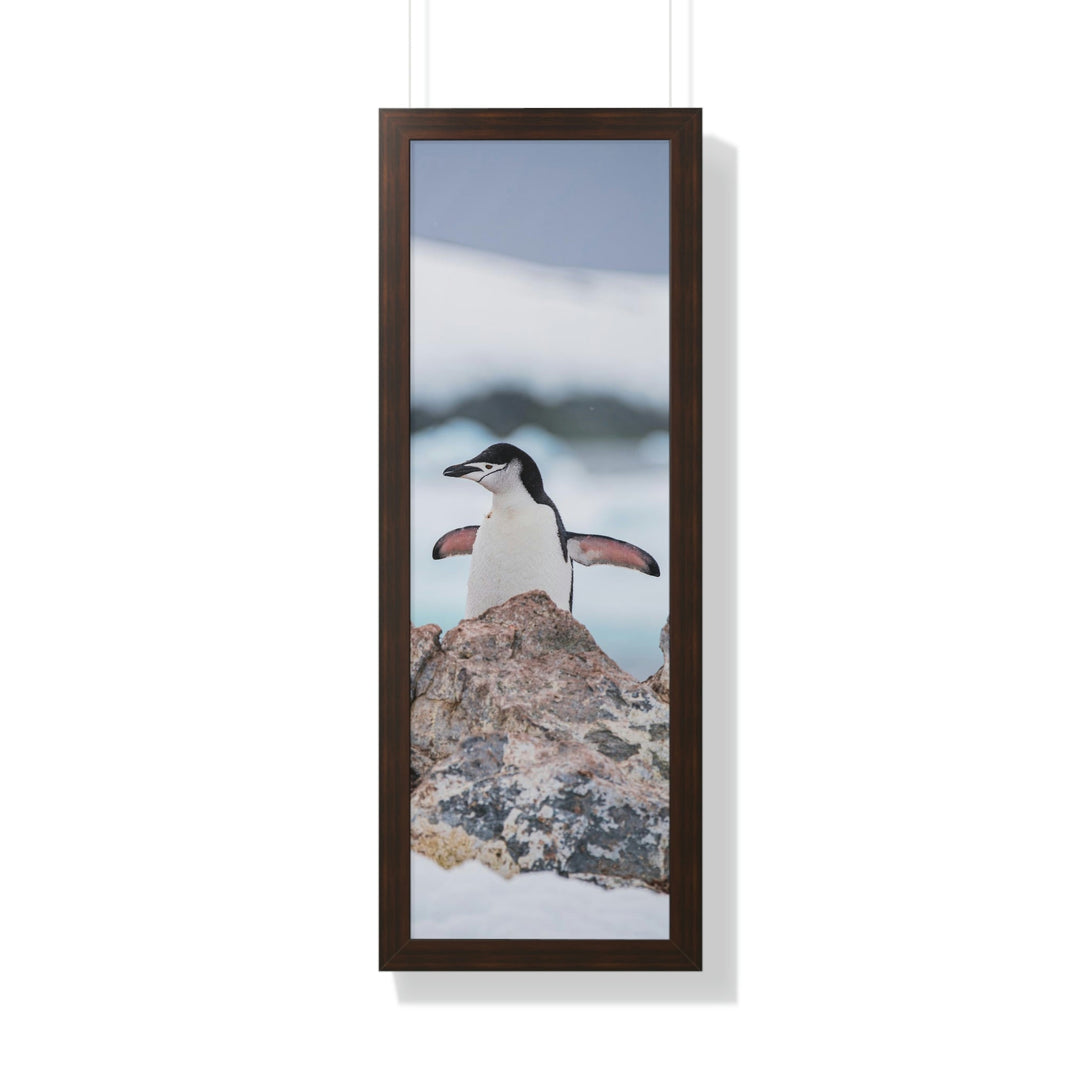 Stretched Penguin - Framed Print - Visiting This World