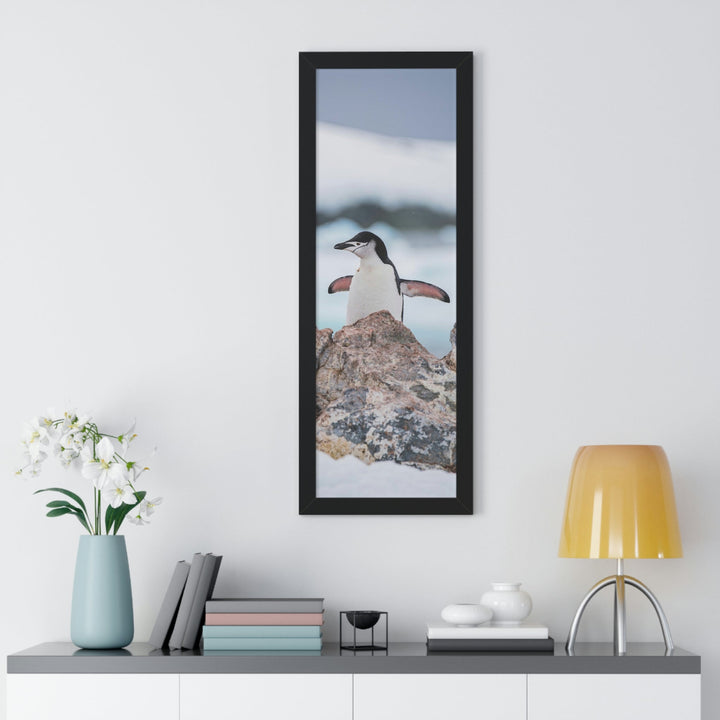 Stretched Penguin - Framed Print - Visiting This World