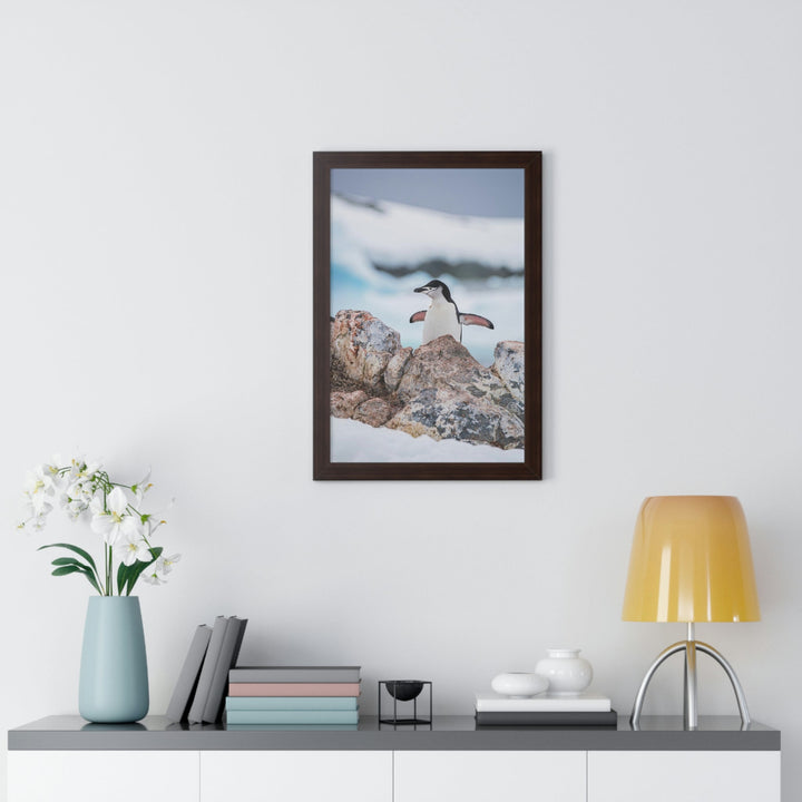 Stretched Penguin - Framed Print - Visiting This World