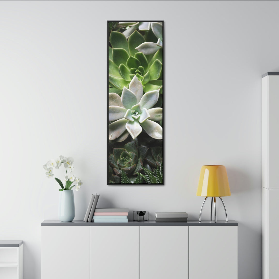 Succulent Array - Canvas with Frame - Visiting This World