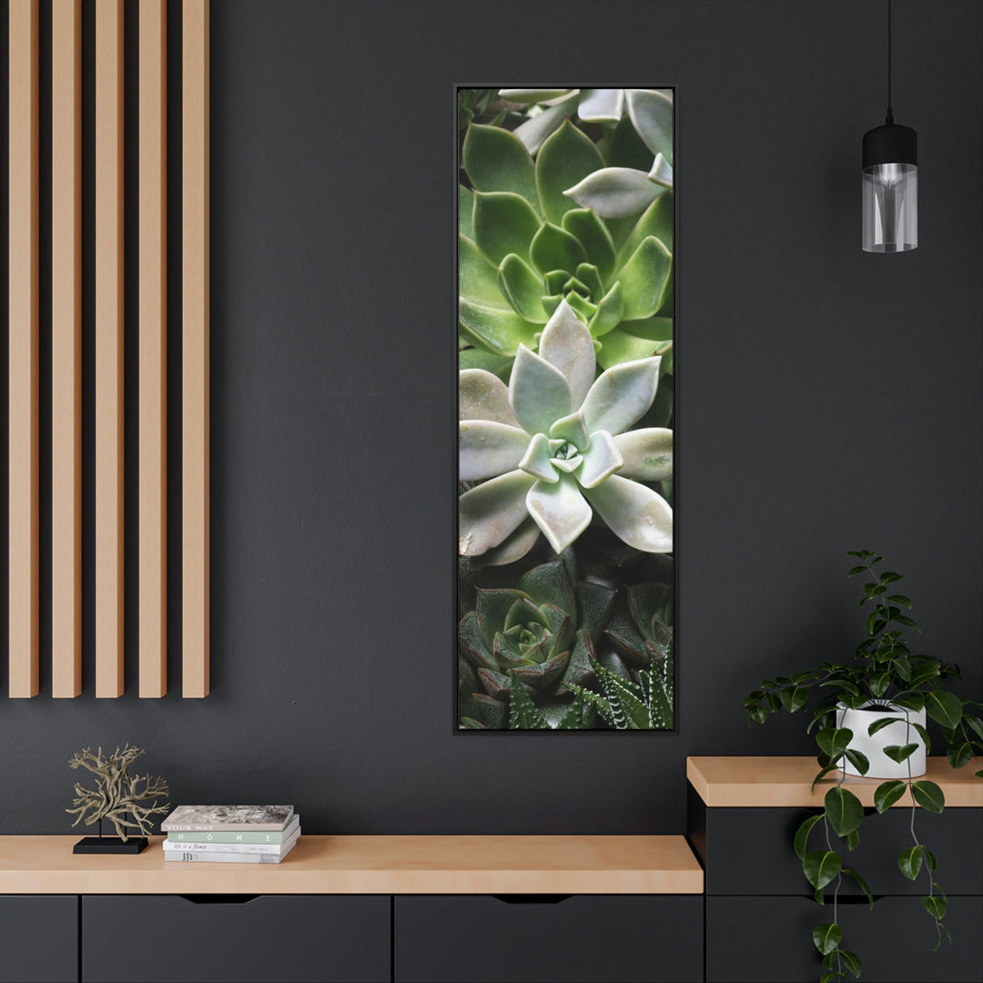 Succulent Array - Canvas with Frame - Visiting This World