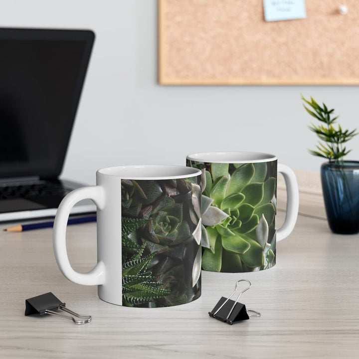 Succulent Array - Mug 11oz - Visiting This World