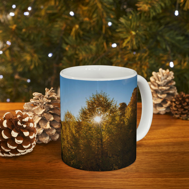 Sun Through the Aspens - Ceramic Mug 11oz - Visiting This World