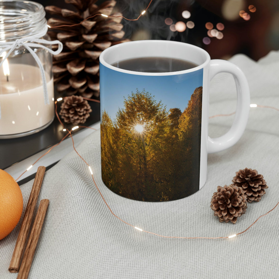 Sun Through the Aspens - Ceramic Mug 11oz - Visiting This World