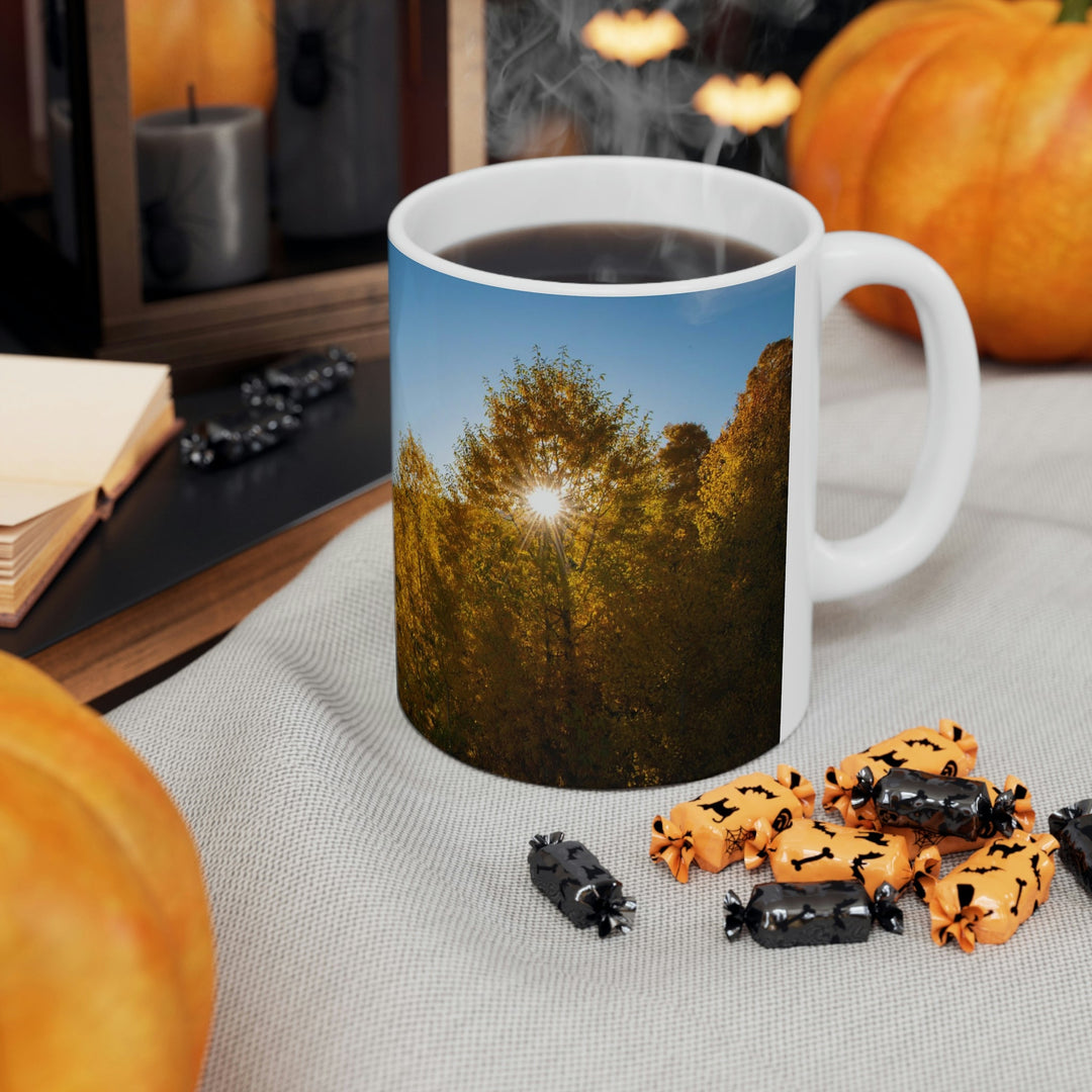 Sun Through the Aspens - Ceramic Mug 11oz - Visiting This World