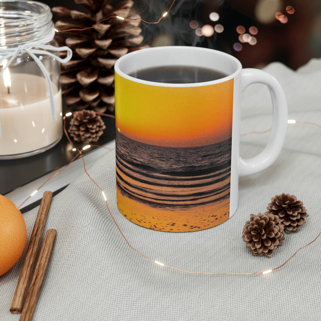 Sunrise on the Sea - Ceramic Mug 11oz - Visiting This World