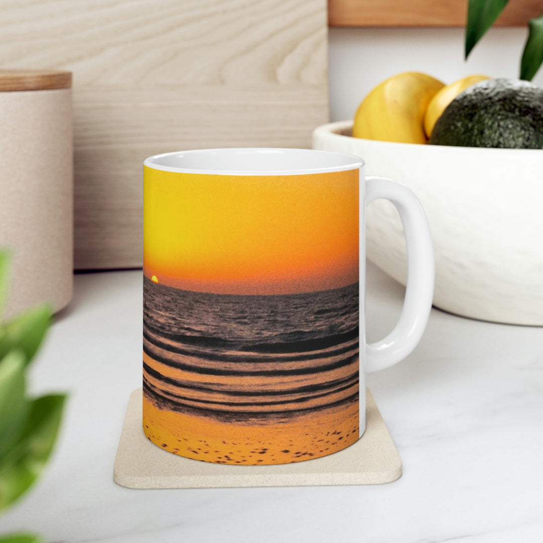 Sunrise on the Sea - Ceramic Mug 11oz - Visiting This World